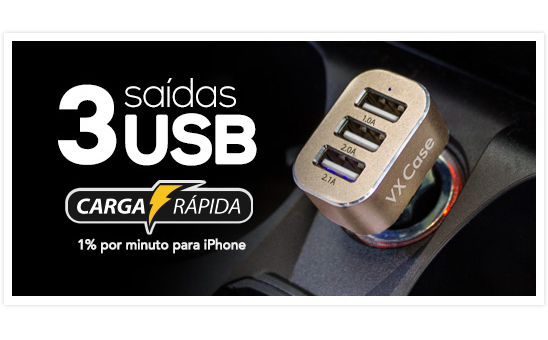 Carregador Veicular VX Case